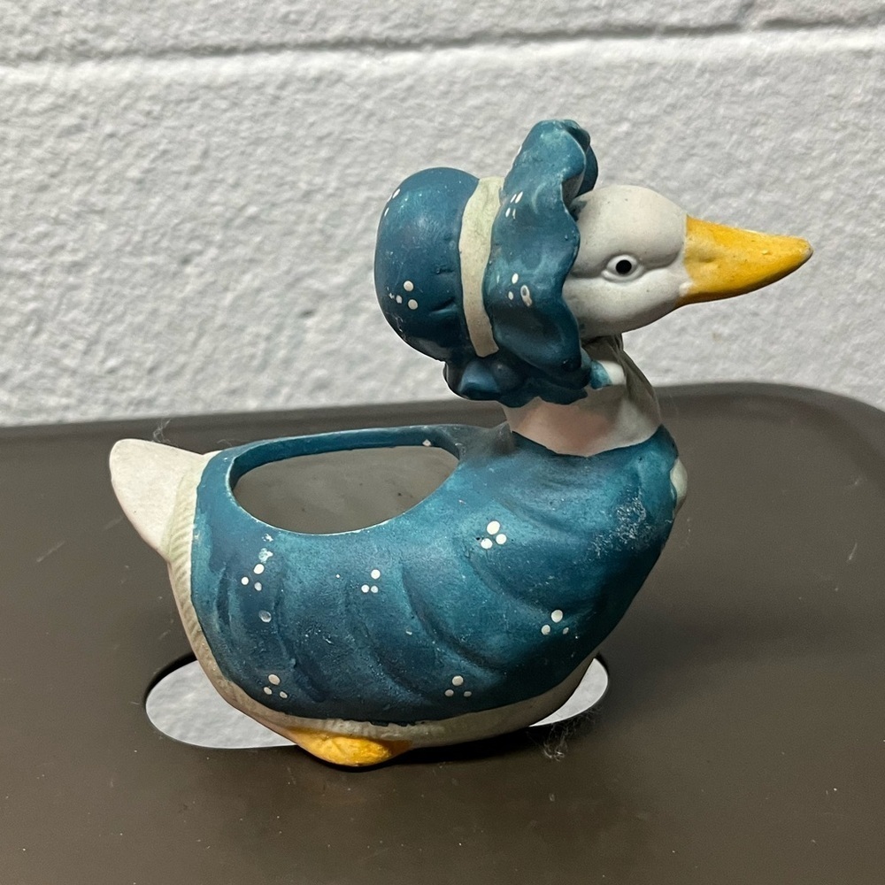 Charming Blue Duck Figurine